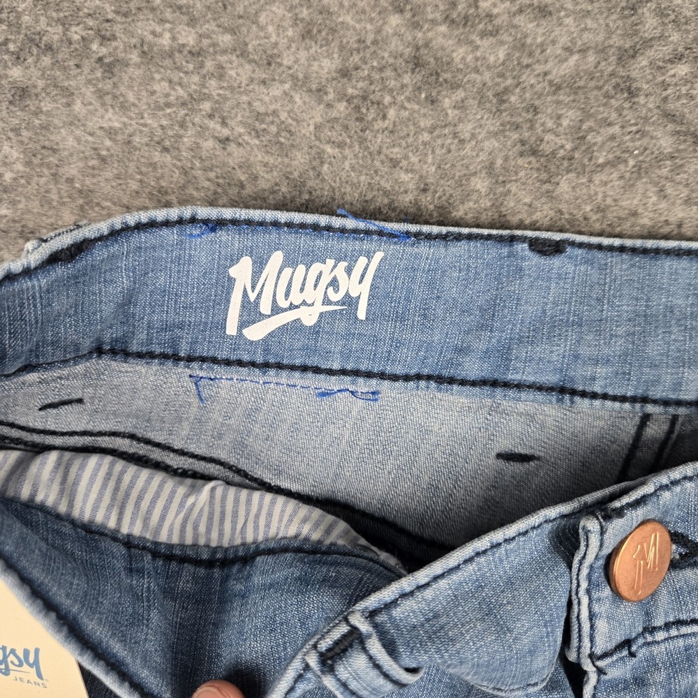 Mugsy Jeans 30x30 Mens Light Wash Stretch Denim Cooldowns Coolmax FLX9CTL NWT - Picture 3 of 10